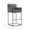 Manhattan Comfort Ambassador Barstool in Grey and Black (Set of 2) 2-BS017-GY - alternate 6